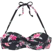 LASCANA Bikinitop fuchsia / oudroze / zwart / wit