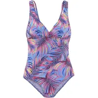LASCANA Badpak lichtblauw / donkerblauw / geel / pink
