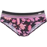 LASCANA Bikinibroek oranje / pink / zwart / wit