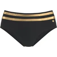 LASCANA Bikinibroek 'Elodie' goud / zwart