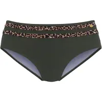 LASCANA Bikinibroek 'Adelin' nude / ombergrijs / donkergroen / zwart