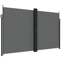 vidaXL Windscherm uittrekbaar 200x1000 cm antracietkleurig