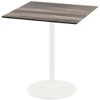 Veba Urban Terrastafel wit frame + Tropical Wood HPL 70x70 cm