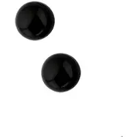 TFT Zilver Gerhodineerde Oorknoppen onyx 1309943