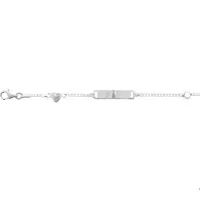 Trendjuwelier huiscollectie Graveerarmband Zilver Hart Plaat 4,2 mm 9 - 11 cm
