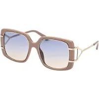 GUESS gradiëntblauwe glanzende beige zonnebril