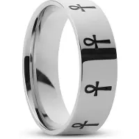 Lucleon Stalen Ankh Ring