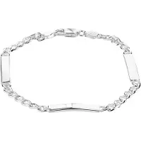 The Jewelry Collection Zilveren Graveerarmband anker 4 1002361