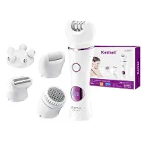 Kemei 7937 Epileerapparaat Dames Epilator Ontharingsapparaat - Display - Wit/Paars