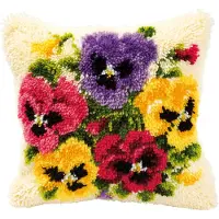Vervaco - Knoopkussen kit - Kleurige bloemen - PN-0014171 - Borduren - Borduurpakket - Borduurpakket volwassenen - Borduurpakket kind