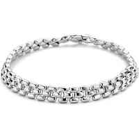 The Jewelry Collection Zilver Gerhodineerde Armband schakel 6 1333942