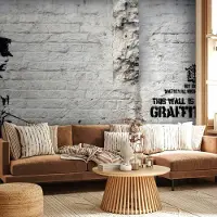 Karo-art 400cm X 280cm - Fotobehang - Banksy - Graffiti Area