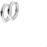 The Jewelry Collection Zilveren Klapoorringen half rond 1011867