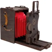 JollyLook Pinhole SQUARE Instant Filmcamera (gemonteerd), Bruin gekleurd