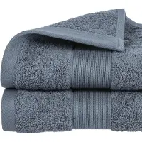 Atmosphera Badhanddoek Towelmaster - 6x - donkergrijs - luxe - 50 x 90 cm - katoen - 450 grams - badkamer handdoek