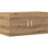 vidaXL Wandkast 80x39x40 cm bewerkt hout artisanaal eikenkleurig