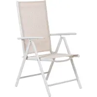 Beliani CATANIA - Tuinstoel set van 6 - Beige - Aluminium