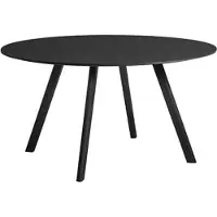 HAY Tafel CPH25 Black Water-Based Lacquered Oak Frame Black 140 x H74 cm