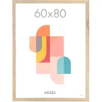 Acaza Fotokader - Fotolijst - 60x80 cm - MDF hout - Lichte Eik kleur