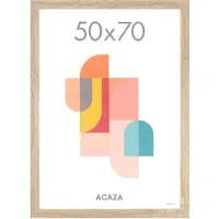 Acaza Fotokader - Fotolijst - 50x70 cm - MDF hout - Lichte Eik