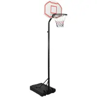 vidaXL Basketbalstandaard 282-352 cm polyethyleen wit