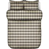 Marc O'Polo Dekbedovertrek Hillan Black Flanel-240 x 200 / 220 cm | Lits-Jumeaux