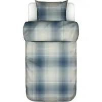 Marc O'Polo Dekbedovertrek Phia Stormy Blue Flanel-140 x 200 / 220 cm | 1-Persoons
