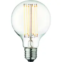 Design By Us LED lamp Globe, E27, Ø 8 cm, 3,6 W, 2.200 K, dimbaar , E27 3,5 W LED, dimbare, Glas
