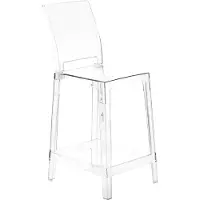 Beliani WELLINGTON - Barkruk set - Transparant - Polycarbonaat