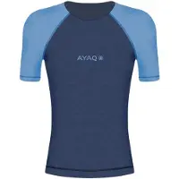 Ayaq Biafo Merinos Korte Mouw Trui Blauw || Maat: XL