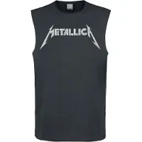 Metallica Tanktop - Amplified Collection - Logo - S tot L - voor Mannen - actraciet | Maat S