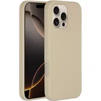 Accezz Liquid Silicone Backcover met MagSafe voor de Apple iPhone 16 Pro Max - Stone