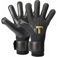 T1tan Rebel 2.0 Black-out Junior Goalkeeper Gloves Zwart 6 Kinderen