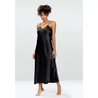 DKaren Iga hoogwardige satijn slipdress zwart XS