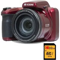 Kodak Pixpro AZ405 - Compactcamera - Rood - + 32GB geheugenkaart