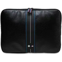 BMW Mouw BMCS14COMSCAKL 14" czarny/zwart Koolstofblauw gestreept (14"), Laptoptas, Zwart