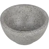 Differnz River waskom - 23x23x12cm - terrazzo grijs/grof
