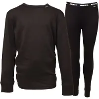 Helios Essential, skiondergoed, junior, zwart, 2 sets