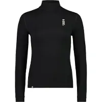Mons Royale Cascade Merino Flex Mock Neck LS Dames Thermoshirt Black XL
