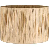 Home Sweet Home Raffia lampenkap - Cilindrisch - Beige - Boheemse stijl - ø30 x 20 cm - E27 fitting - Ontworpen voor Tafellampen en Pendellamp - Ontworpen voor Woonkamer en eetkamer