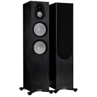 Monitor Audio Vloerstaande luidspreker Silver 500 7G Zwarte Eik - Verkocht per stuk