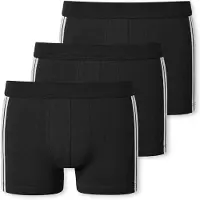 Schiesser Boxershort Men 173816 95/5 Stretch Black (3-Pack)-XXXL