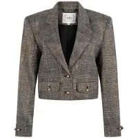 Aaiko Dames Blazers Ines Tweed Pes 540 - Zwart - Maat M