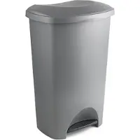 Addis Pedaalemmer - Prullenbak - Afvalbak - 50 liter – Voetpedaal - Antraciet
