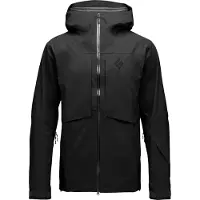 Black Diamond - Ski jassen - M Factor Shell Black voor Heren - Maat S - Zwart