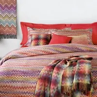 Missoni Dekbedovertrek John Red Multicolor Katoen-260 x 240 / 220 cm
