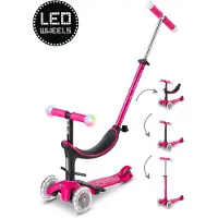 Micro mobility Tretroller - Mini2grow Deluxe Magie LED - Pink - - One Size - Tretroller