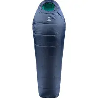 Haglöfs - Women's Musca -26 - Synthetische slaapzak 175 cm, blauw/groen