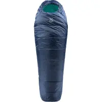 Haglöfs - Women's Musca -13 - Synthetische slaapzak 175 cm, blauw/groen
