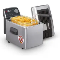Fritel Friteuse Turbo SF 4170 - Frituurpan / Frituurketel - 3L - 2400W - Filterdeksel + Kijkvenster - 2 tot 4 Pers. - Olie + Vast Vet
